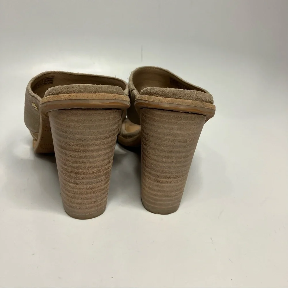 UGG Women’s Celia slide‎ sandals with stacked heel size 7